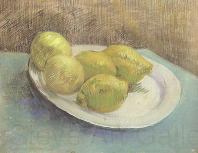 Vincent Van Gogh Still life with Lemons on a Plate (nn04) Spain oil painting art
